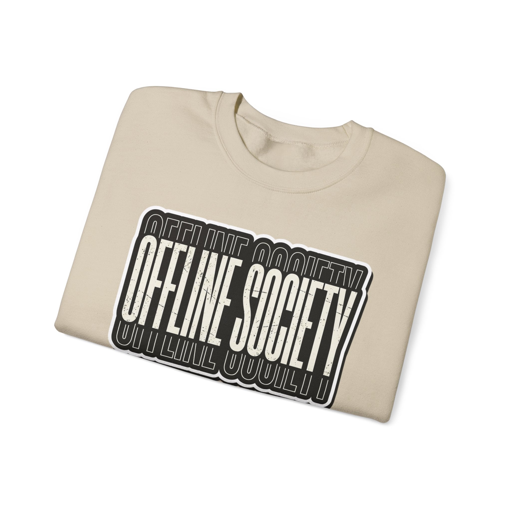 Offline Society Warp Logo Crewneck