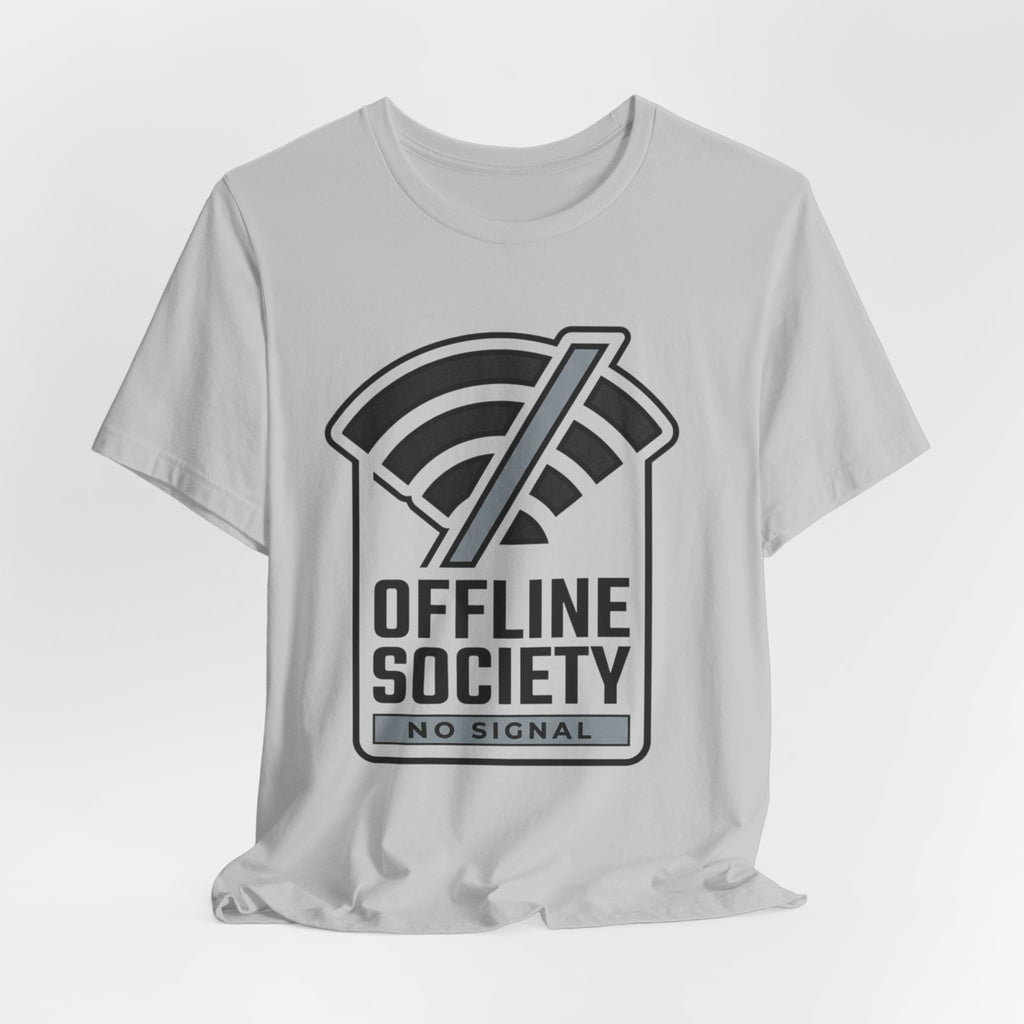 Offline Society Minimal Tee — No Signal