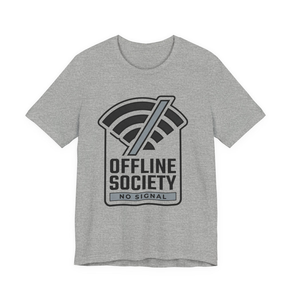 Offline Society Minimal Tee — No Signal