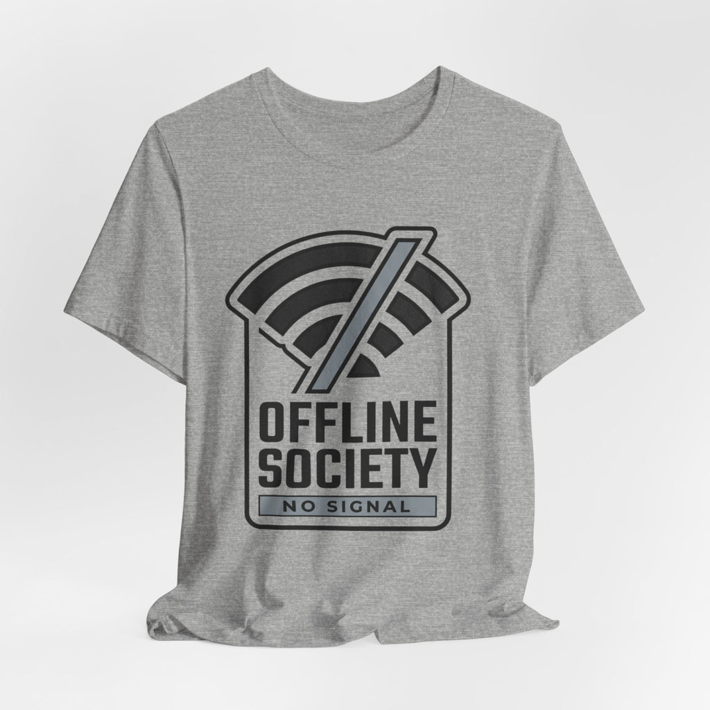 Offline Society Minimal Tee — No Signal