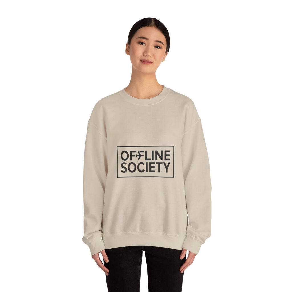 OFFLINE SOCIETY Rundhals-Sweatshirt