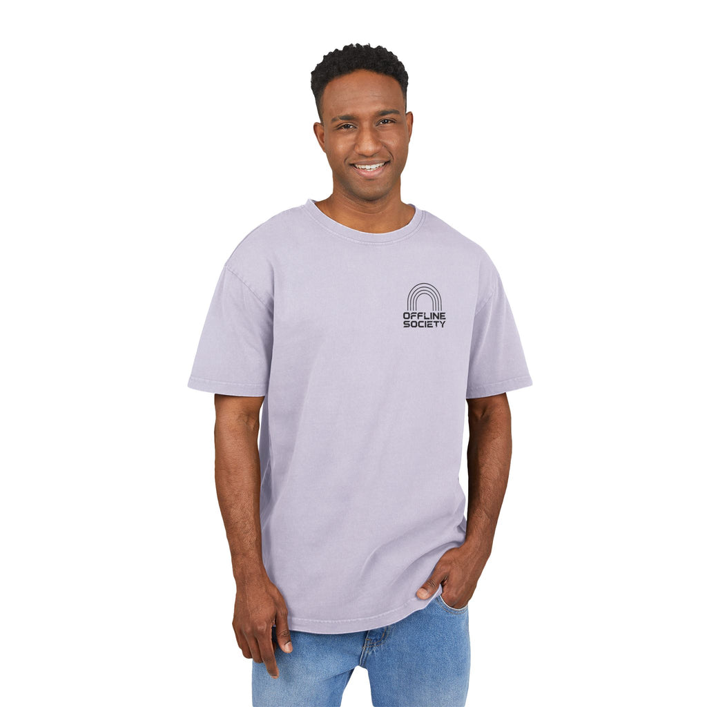 Offline Society Acid Wash Oversized Tee – Disconnect To Reconnect