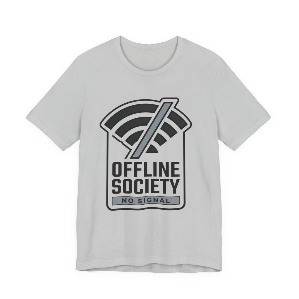 Offline Society Minimal Tee — No Signal