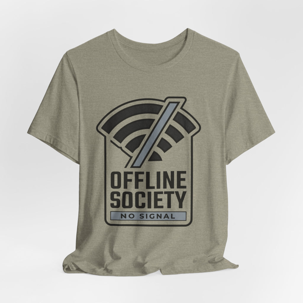 Offline Society Minimal Tee — No Signal