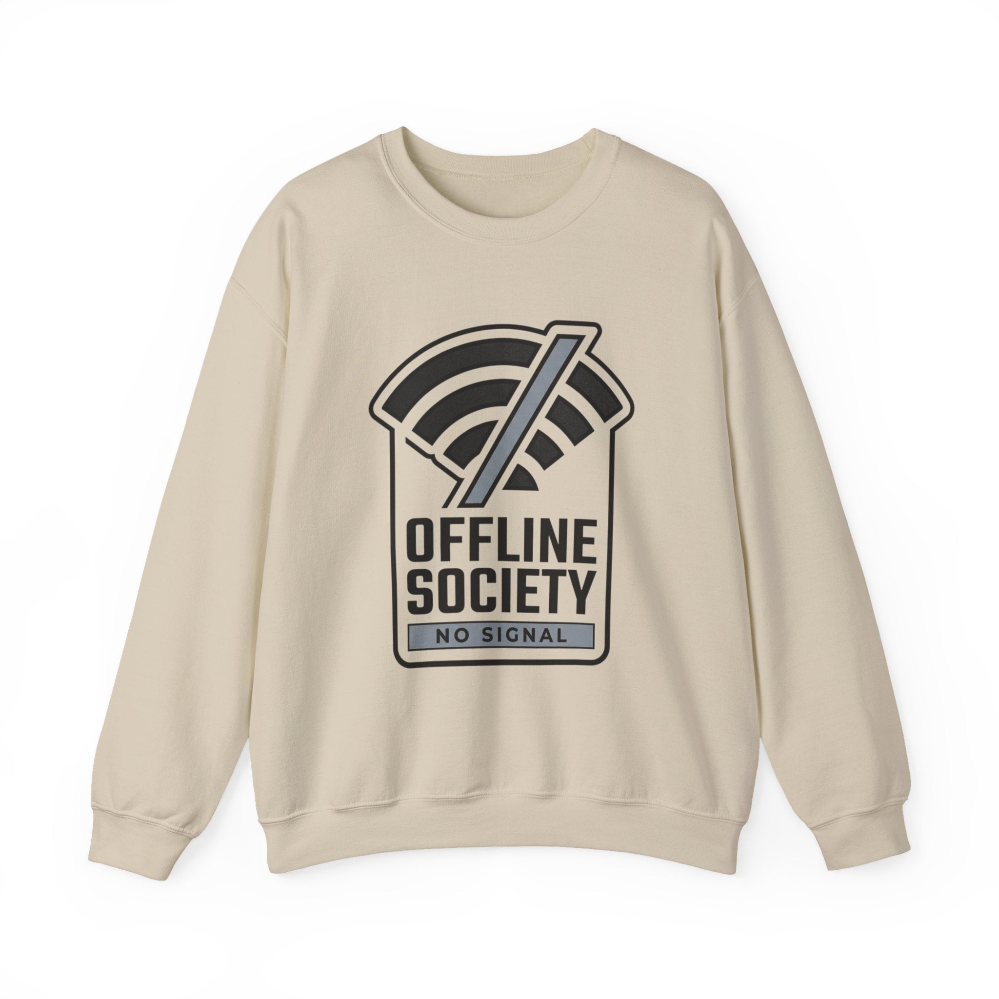 Offline Society Pink Sweatshirt | Minimal Digital Detox Crewneck