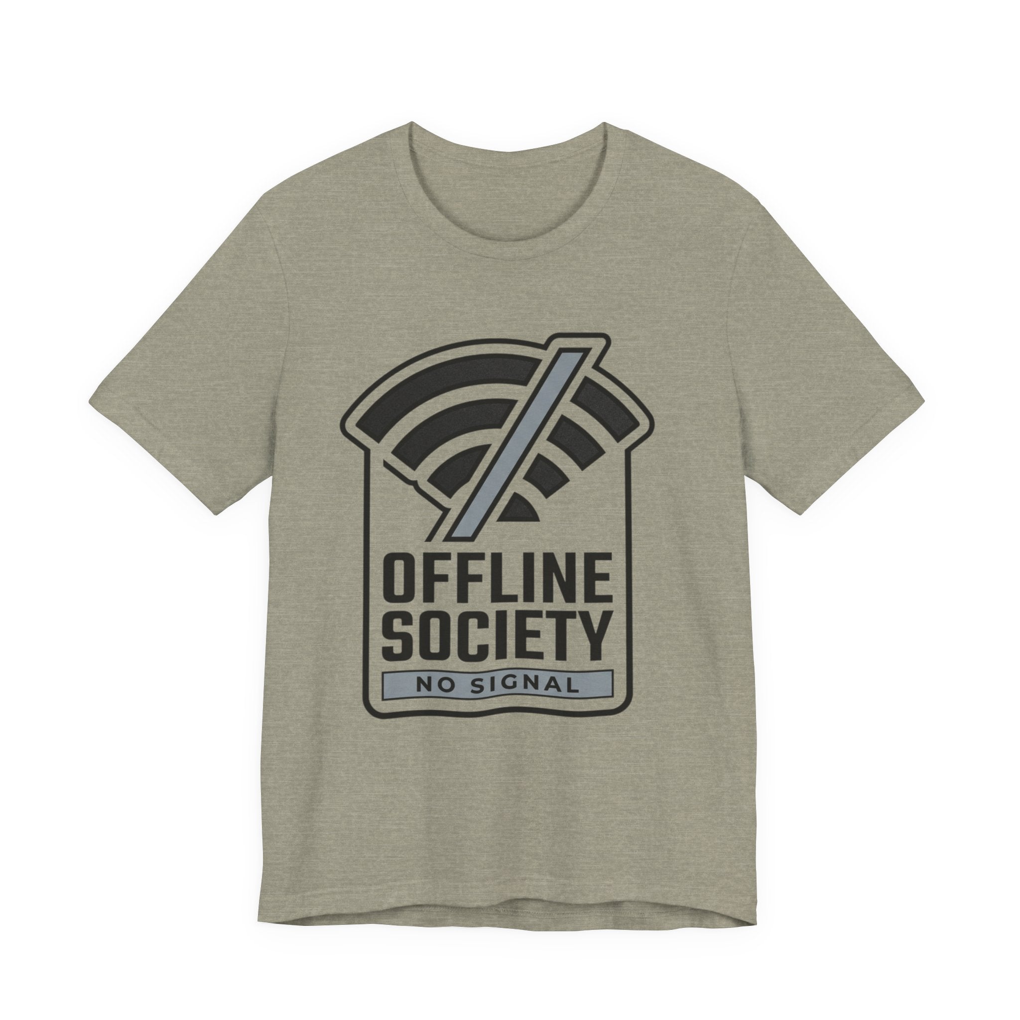 Offline Society Minimal Tee — No Signal
