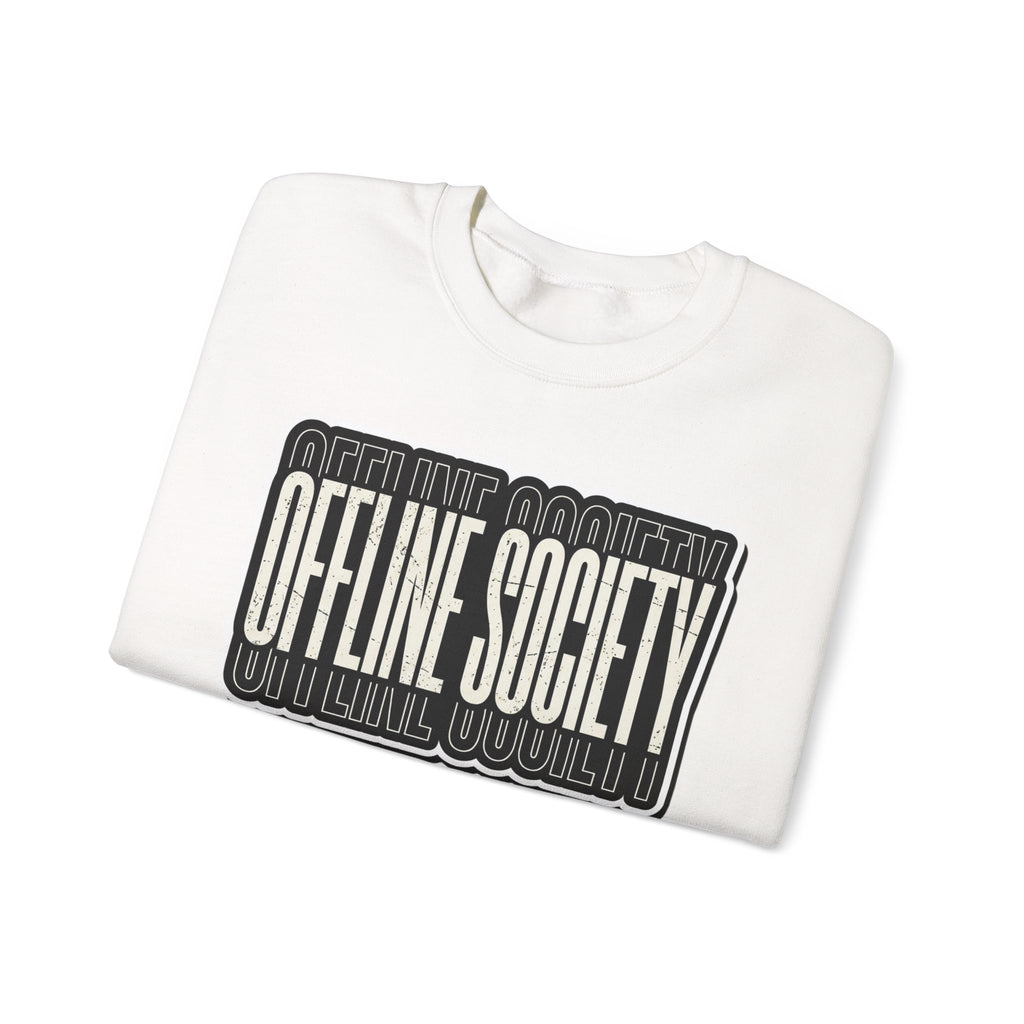 Offline Society Warp Logo Crewneck