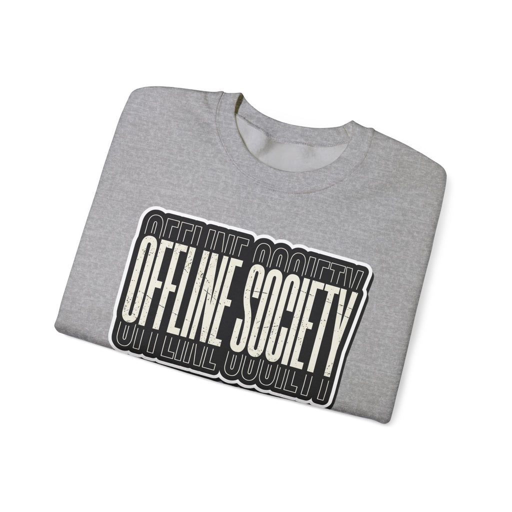 Offline Society Warp Logo Crewneck