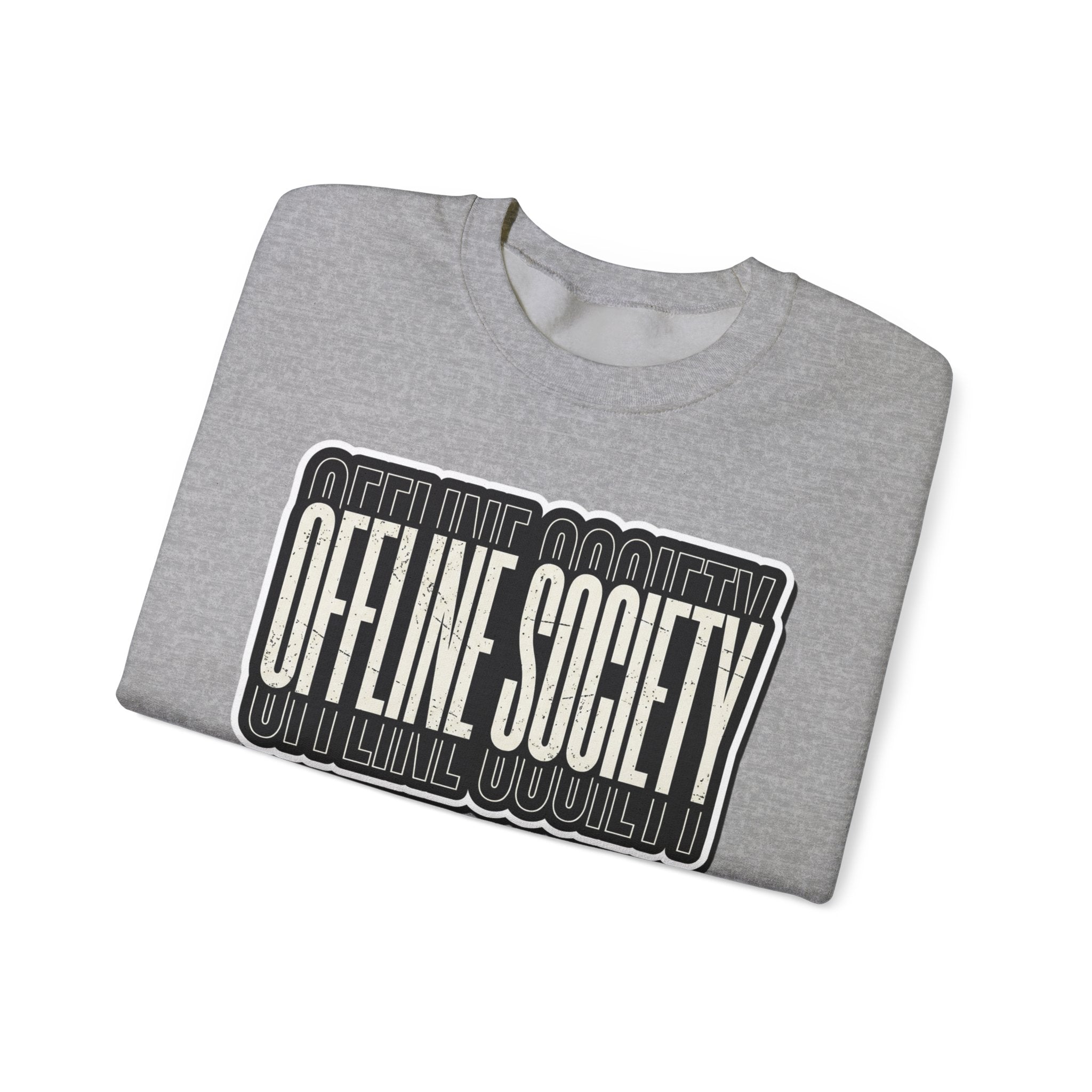 Offline Society Warp Logo Crewneck