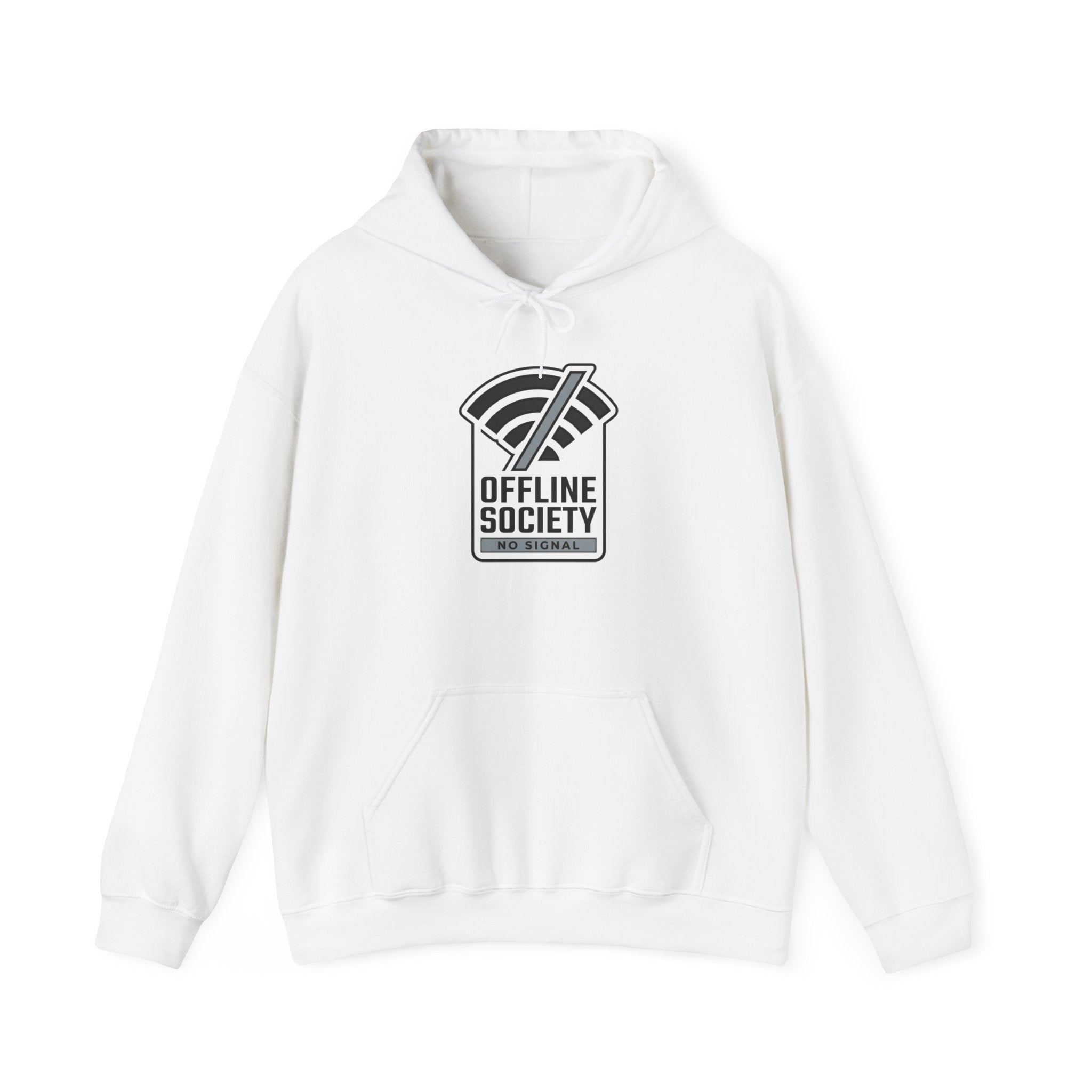 Offline Society “No Signal” Minimalist Hoodie
