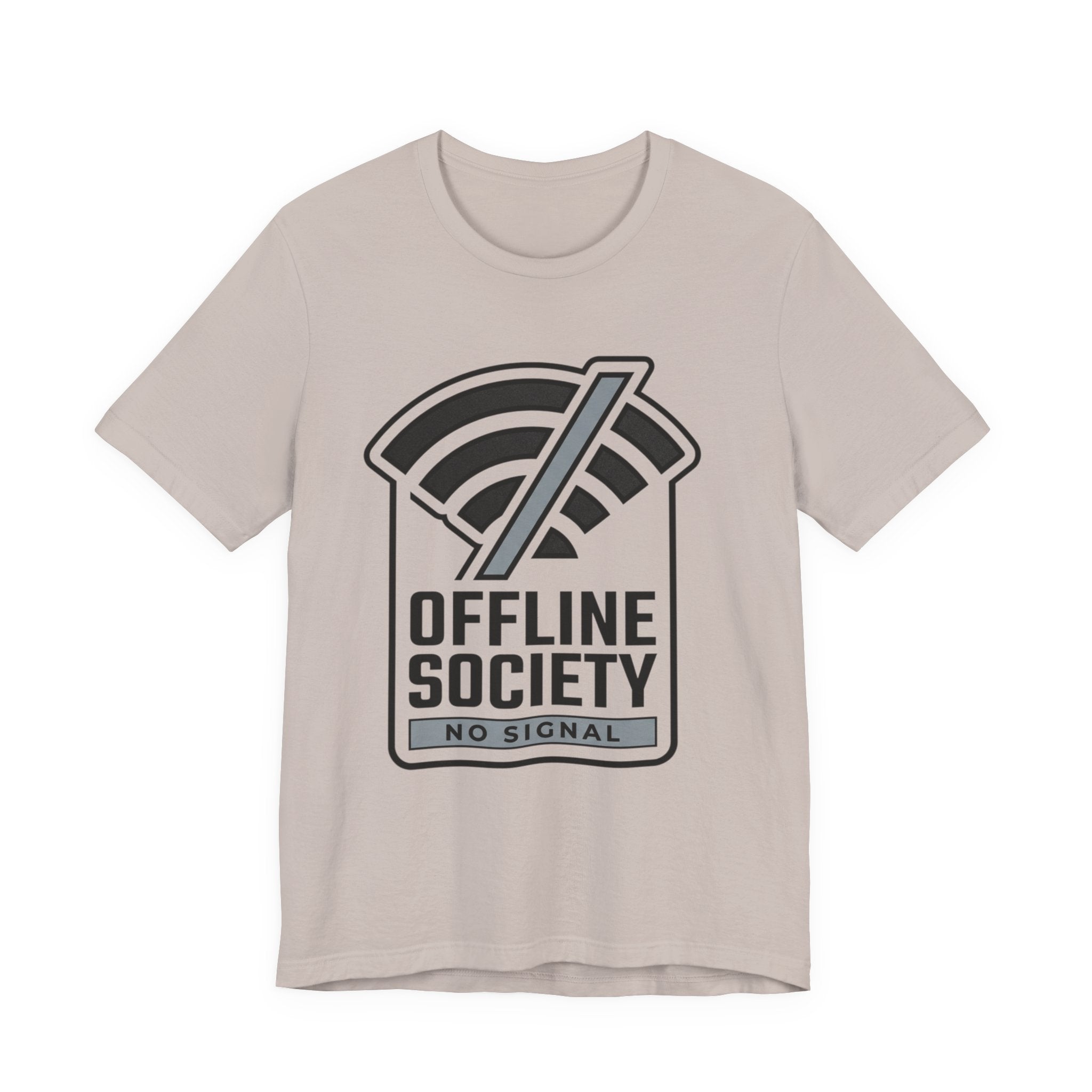 Offline Society Minimal Tee — No Signal