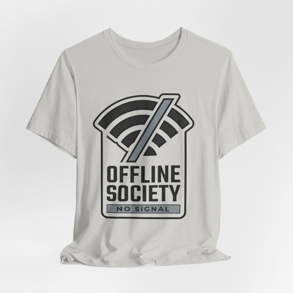 Offline Society Minimal Tee — No Signal