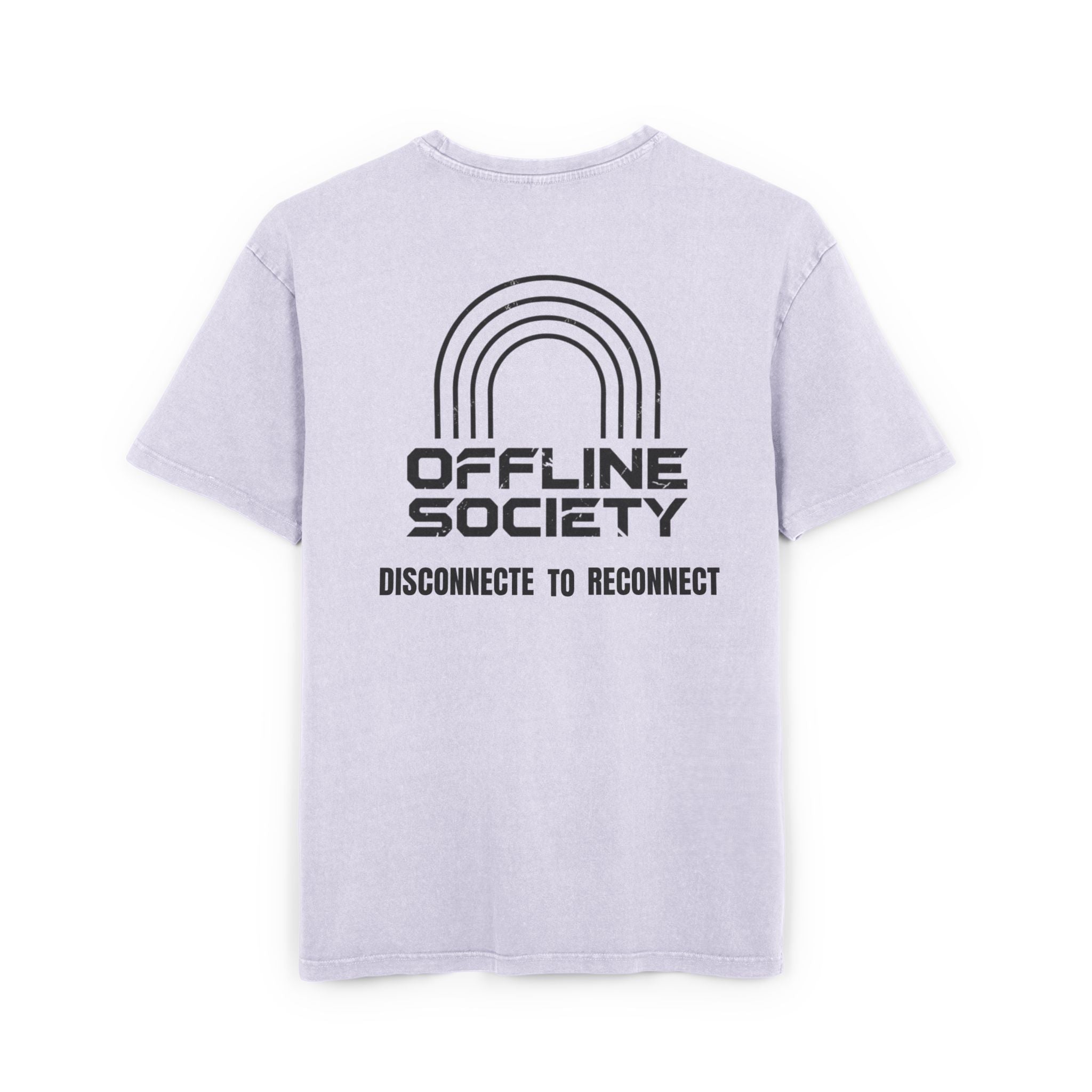 Offline Society Acid Wash Oversized Tee – Disconnect To Reconnect