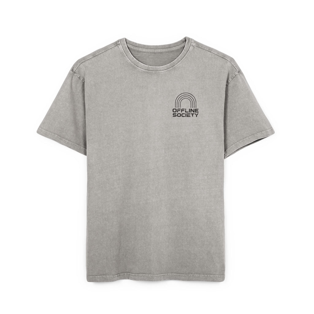 Offline Society Acid Wash Oversized Tee – Disconnect To Reconnect