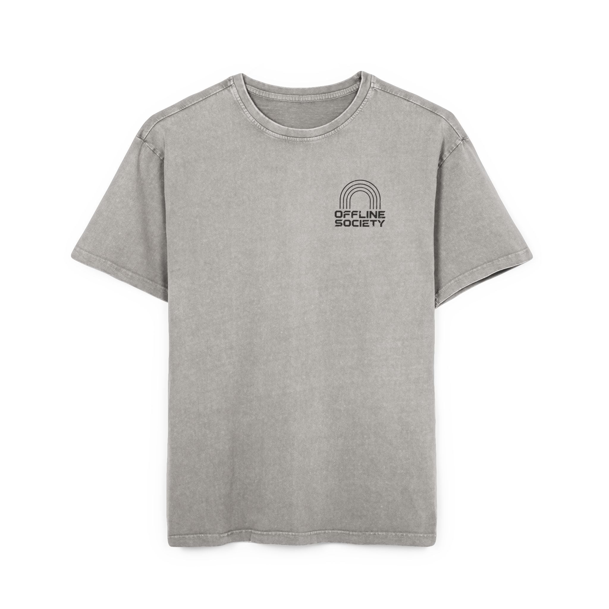 Offline Society Acid Wash Oversized Tee – Disconnect To Reconnect