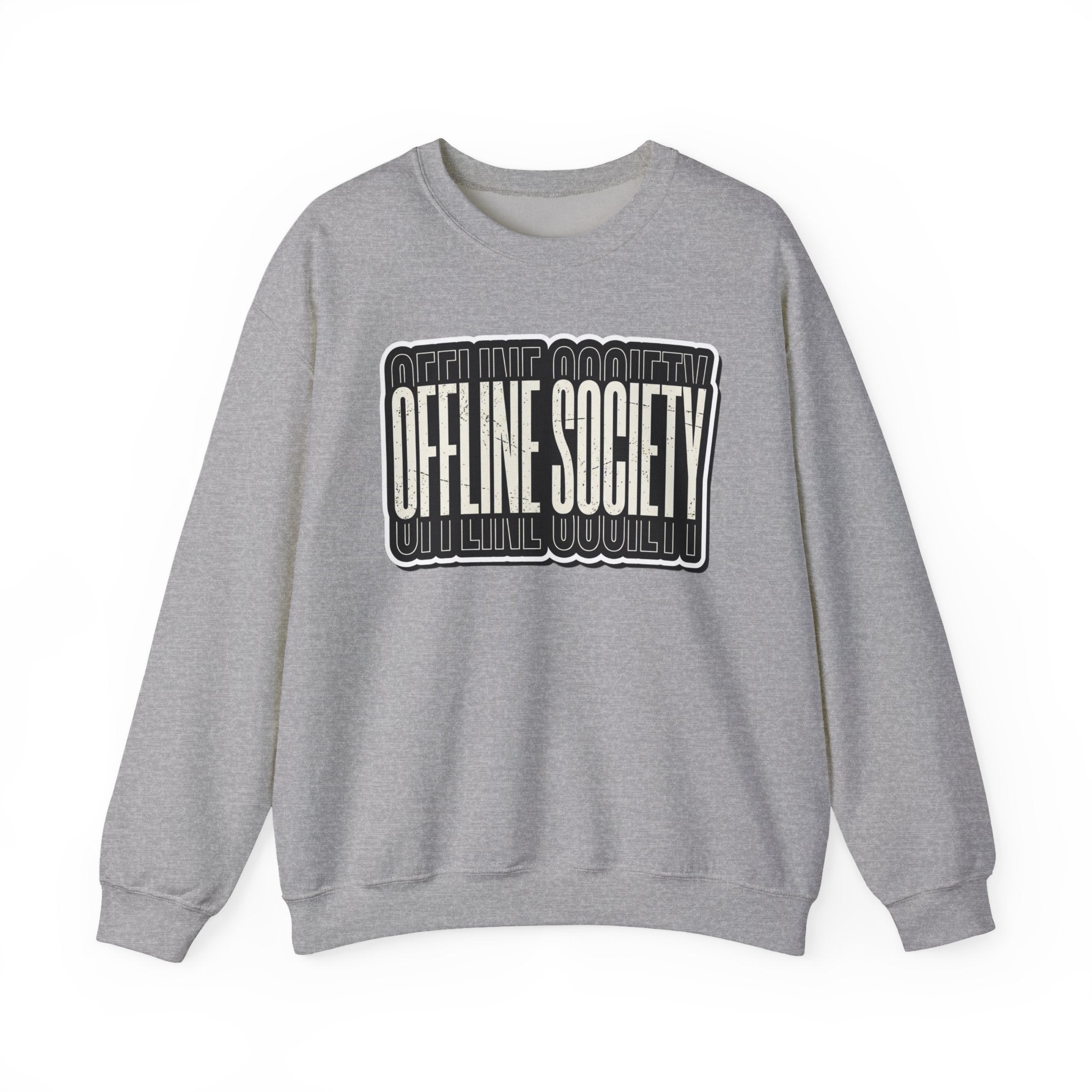 Offline Society Warp Logo Crewneck