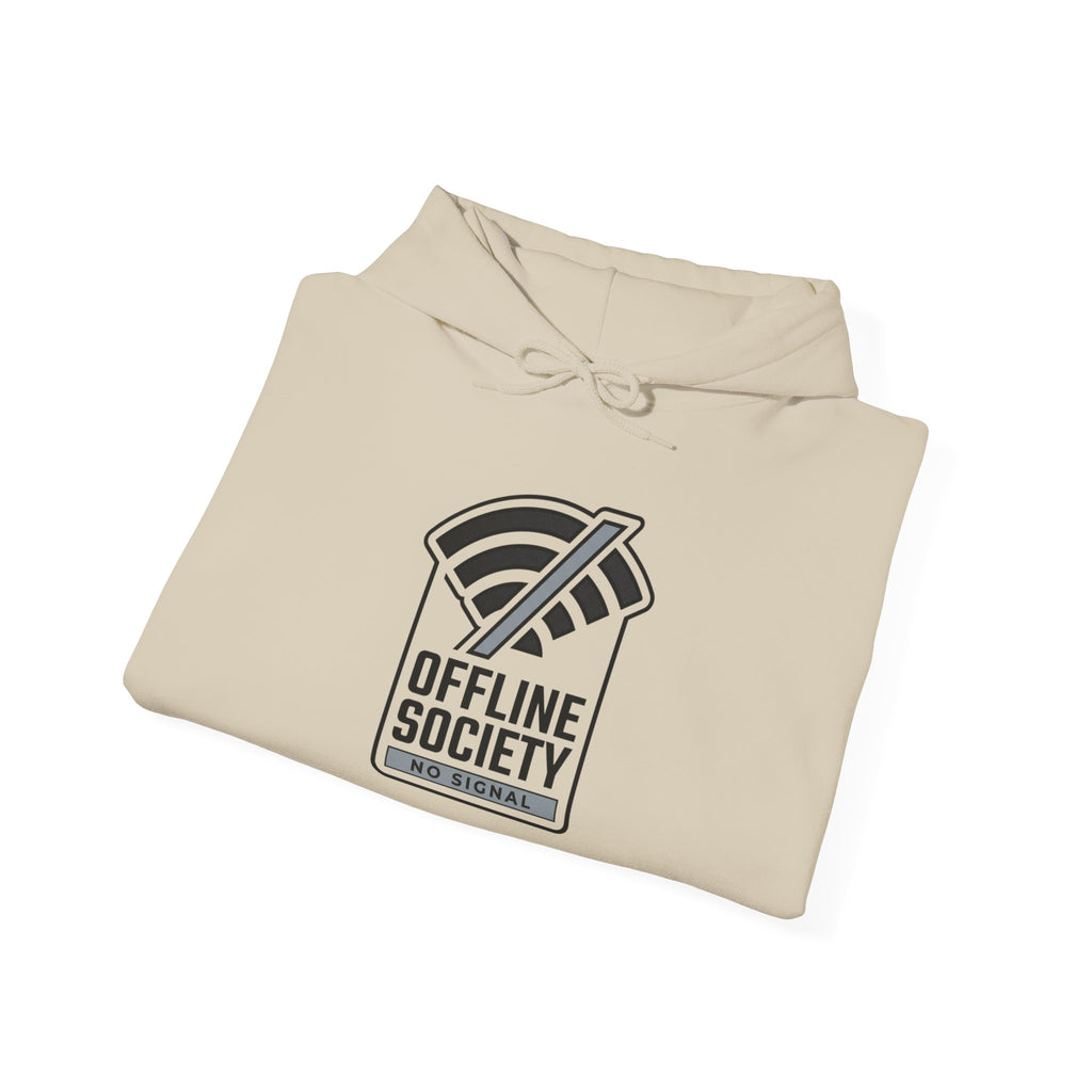 Offline Society “No Signal” Minimalist Hoodie