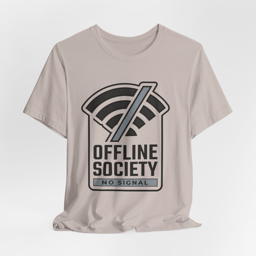 Offline Society Minimal Tee — No Signal