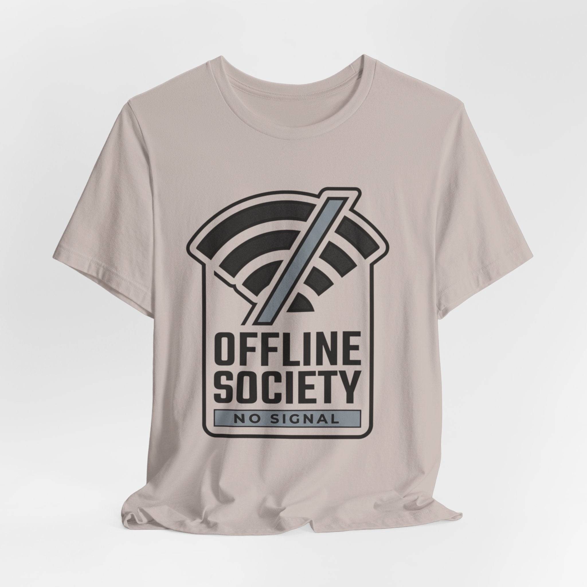 Offline Society Minimal Tee — No Signal
