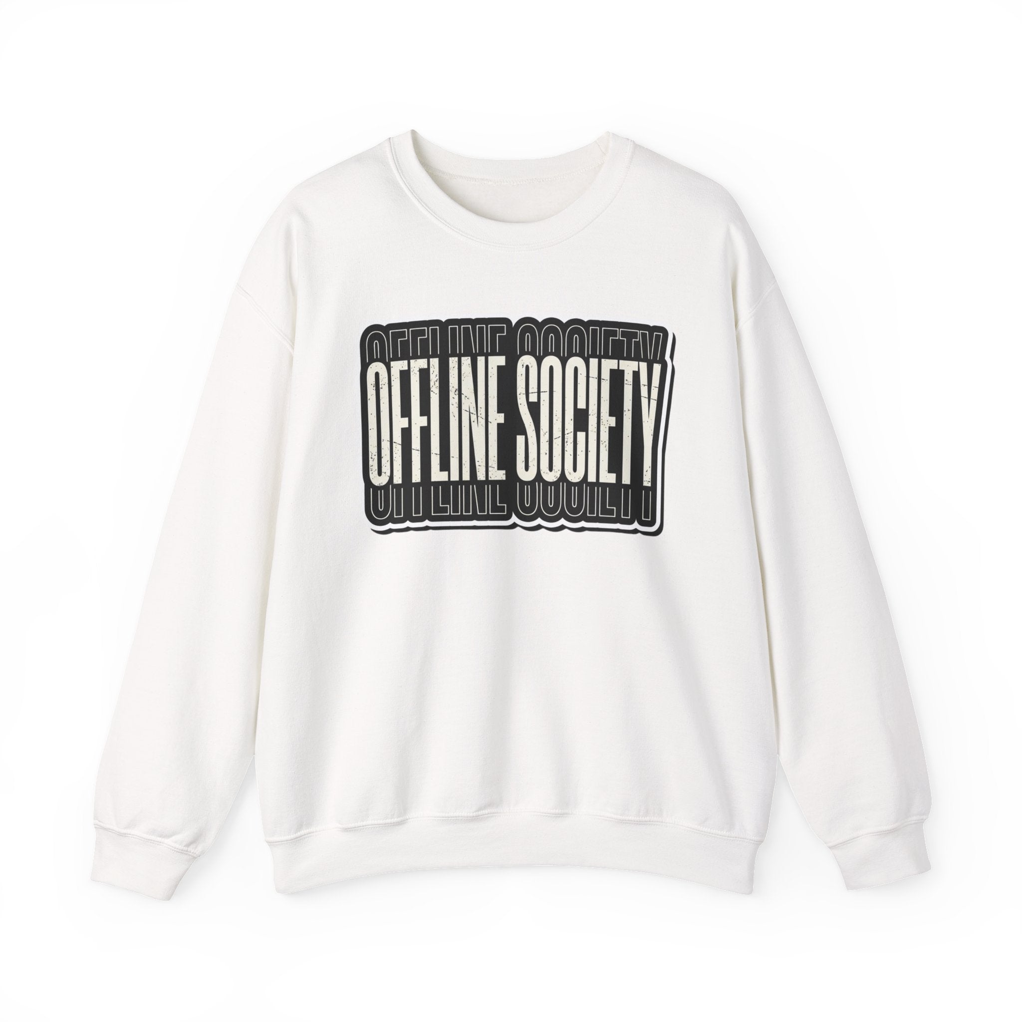Offline Society Warp Logo Crewneck