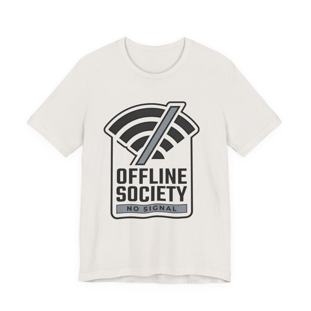 Offline Society Minimal Tee — No Signal