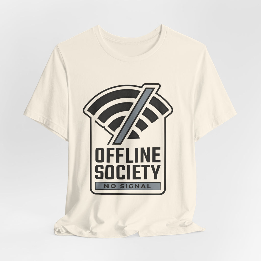 Offline Society Minimal Tee — No Signal