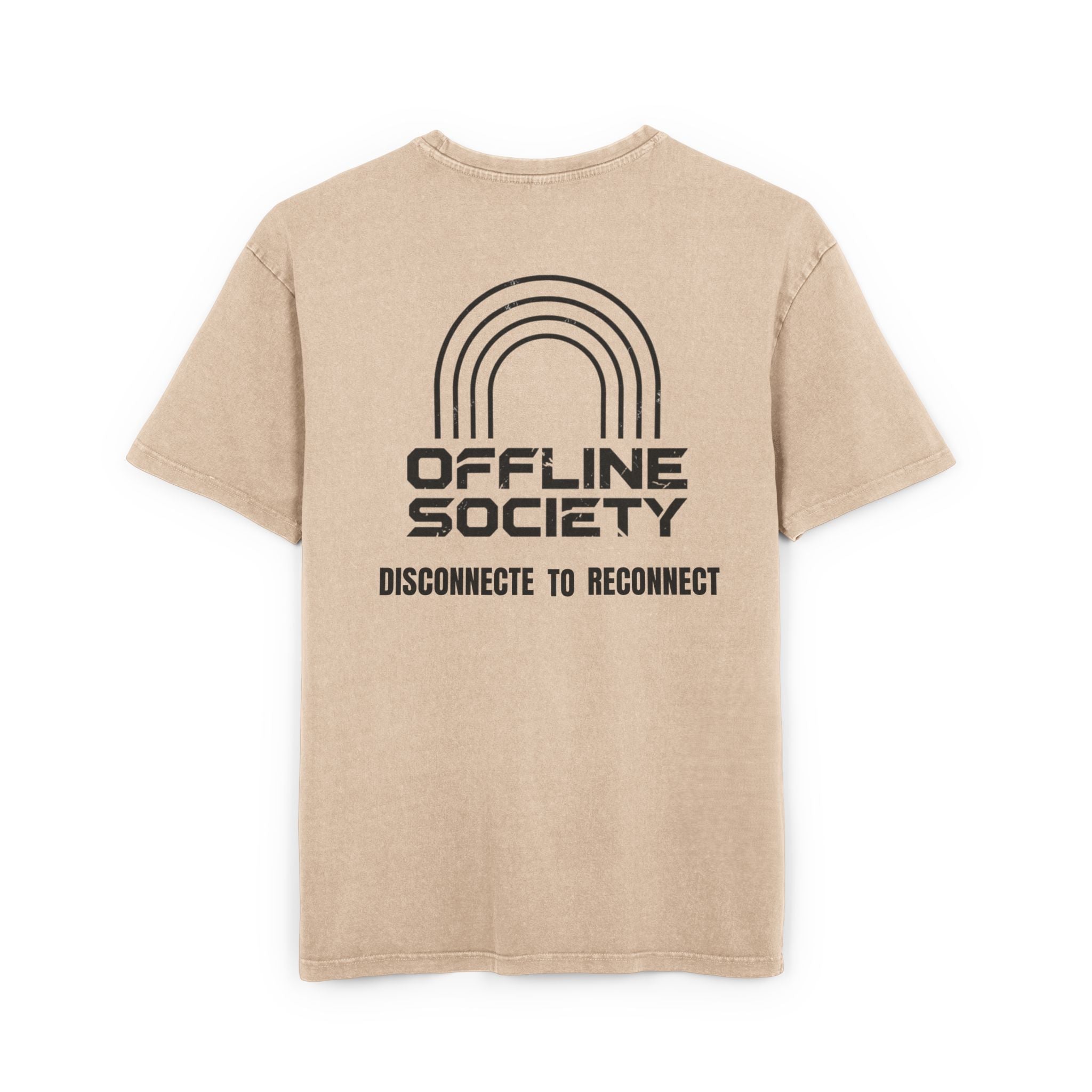 Offline Society Acid Wash Oversized Tee – Disconnect To Reconnect
