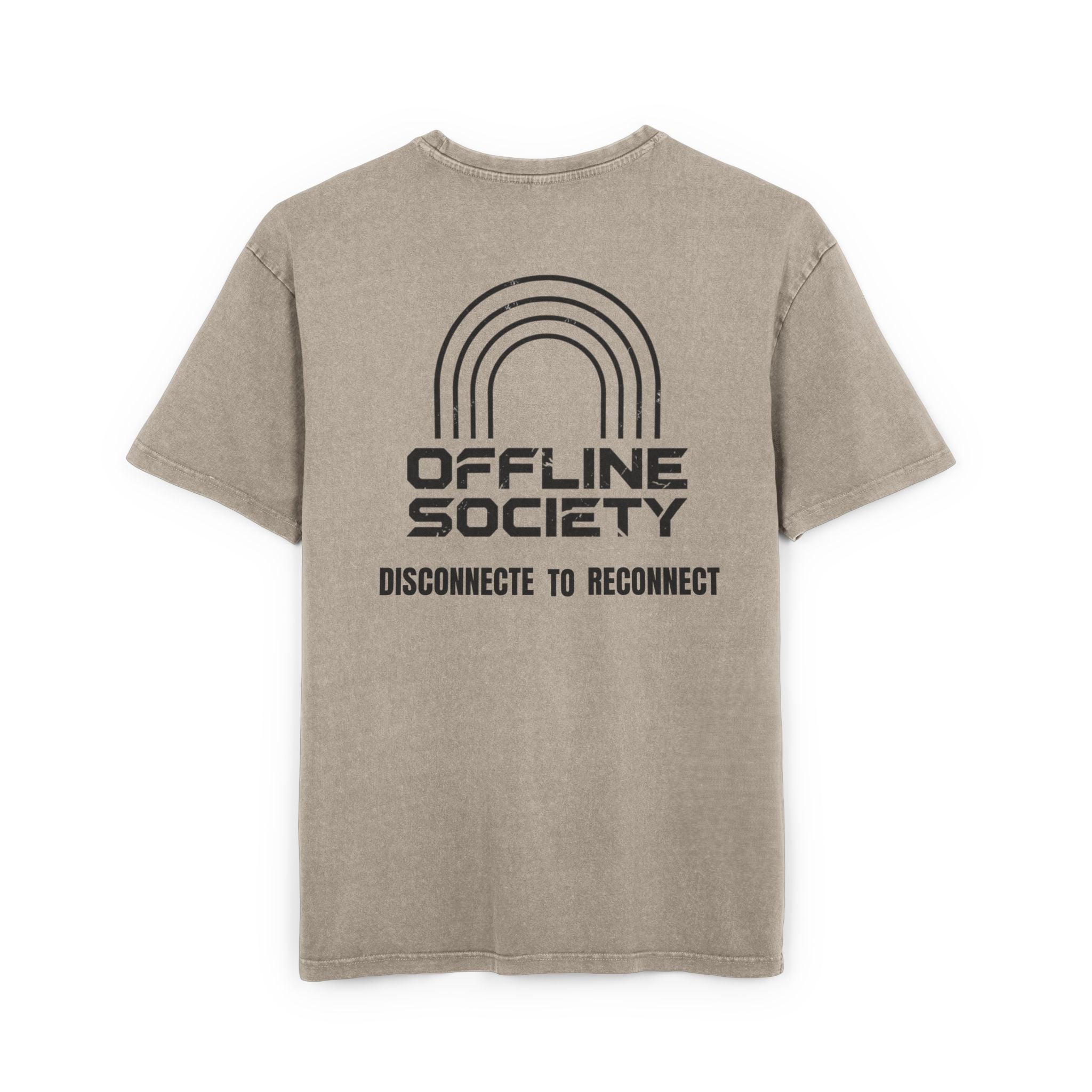 Offline Society Acid Wash Oversized Tee – Disconnect To Reconnect