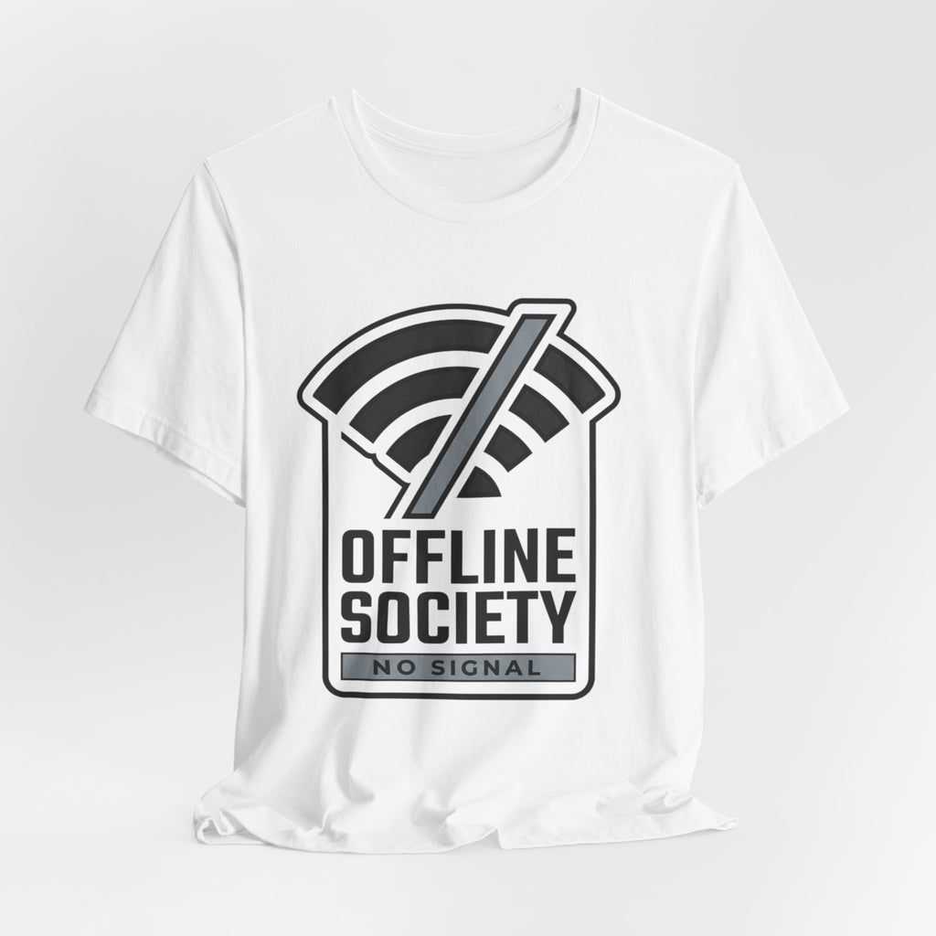 Offline Society Minimal Tee — No Signal