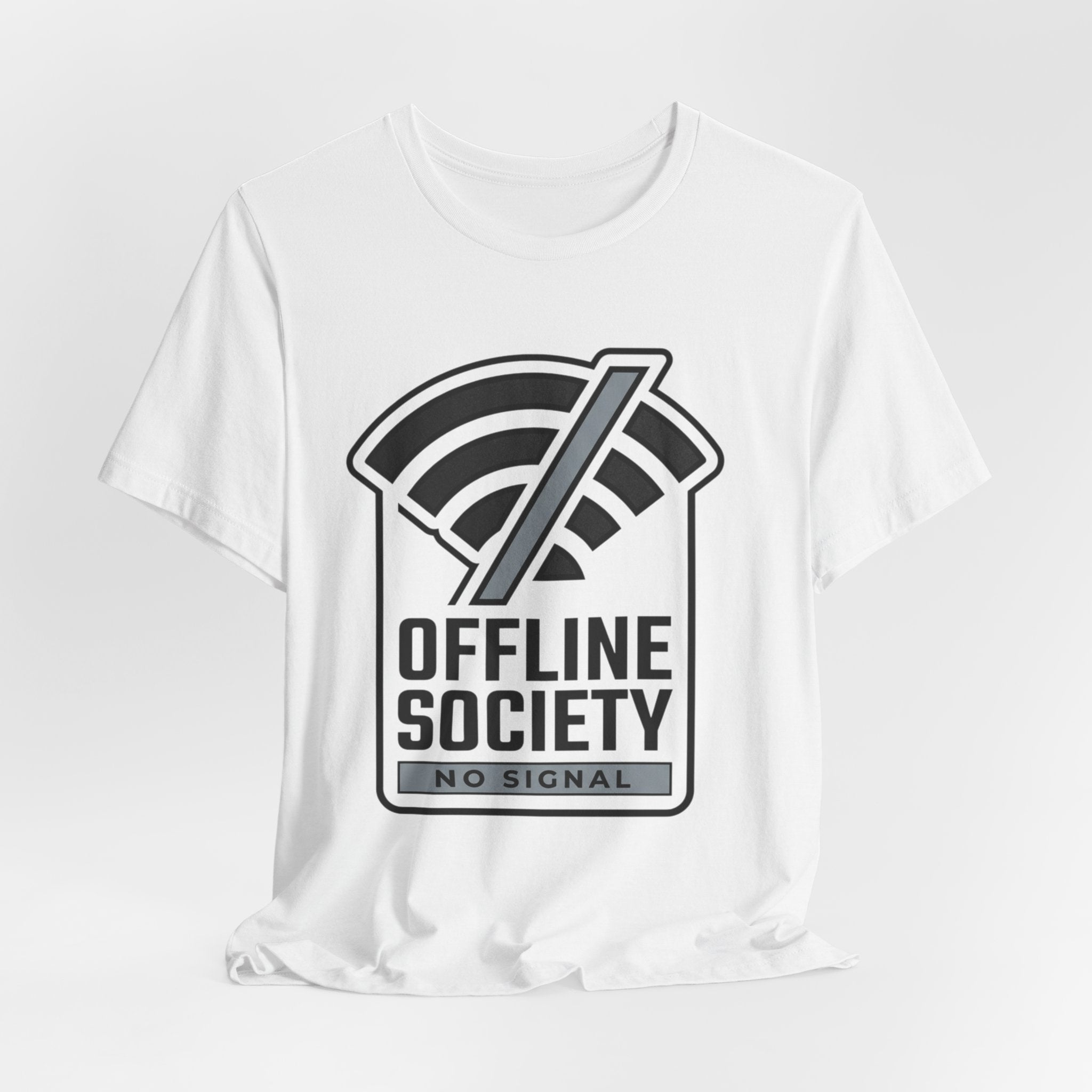 Offline Society Minimal Tee — No Signal