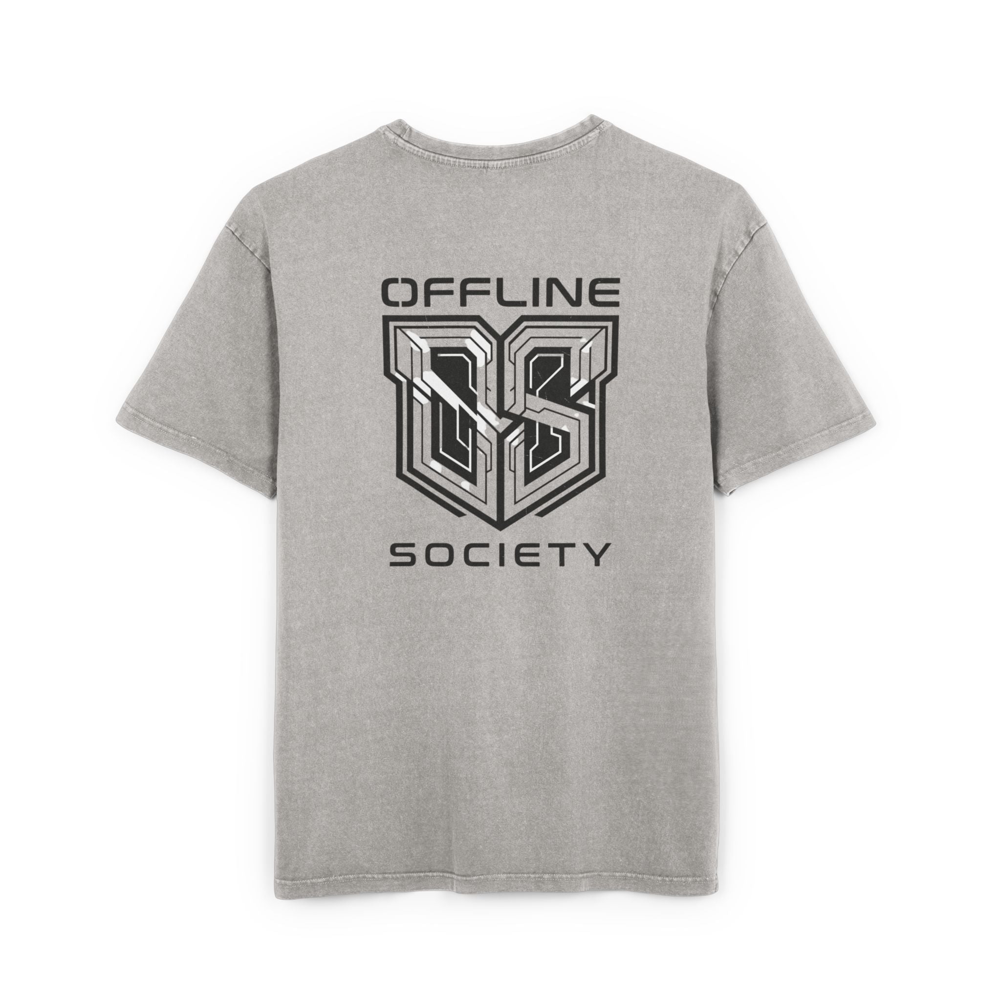 Offline Society Acid Wash Oversized Tee