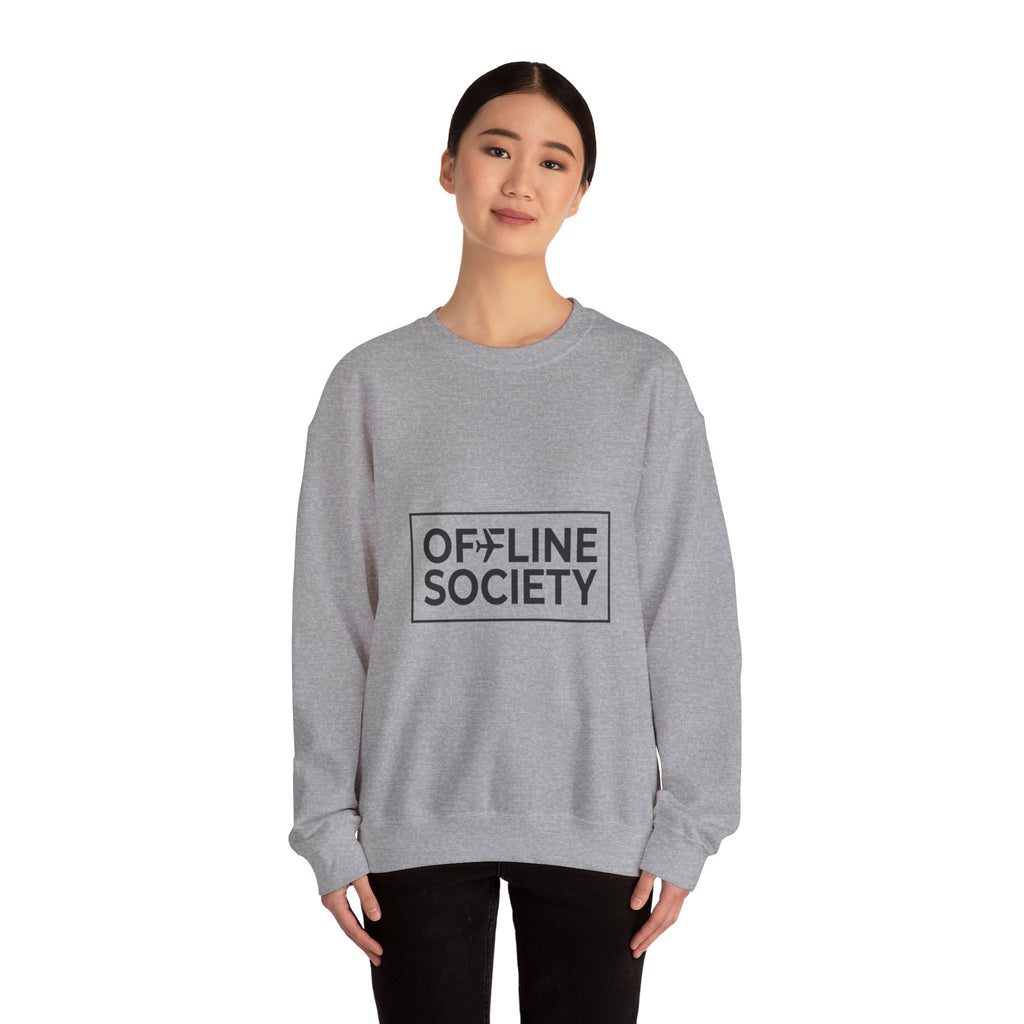 OFFLINE SOCIETY Rundhals-Sweatshirt