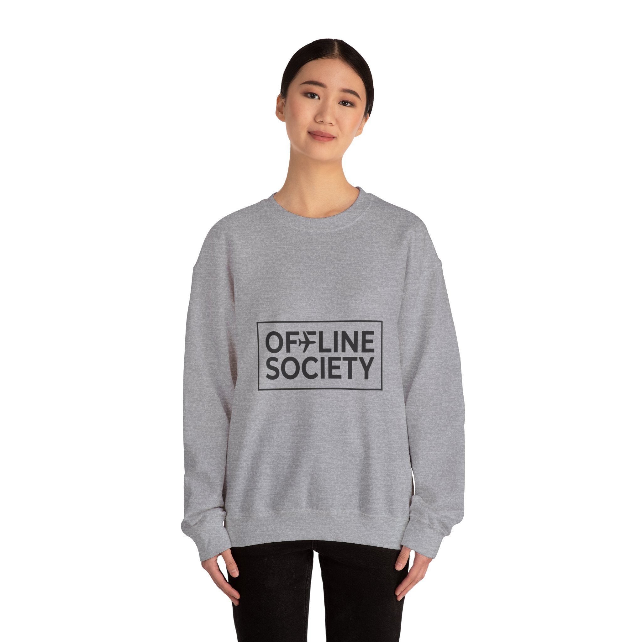 OFFLINE SOCIETY Rundhals-Sweatshirt