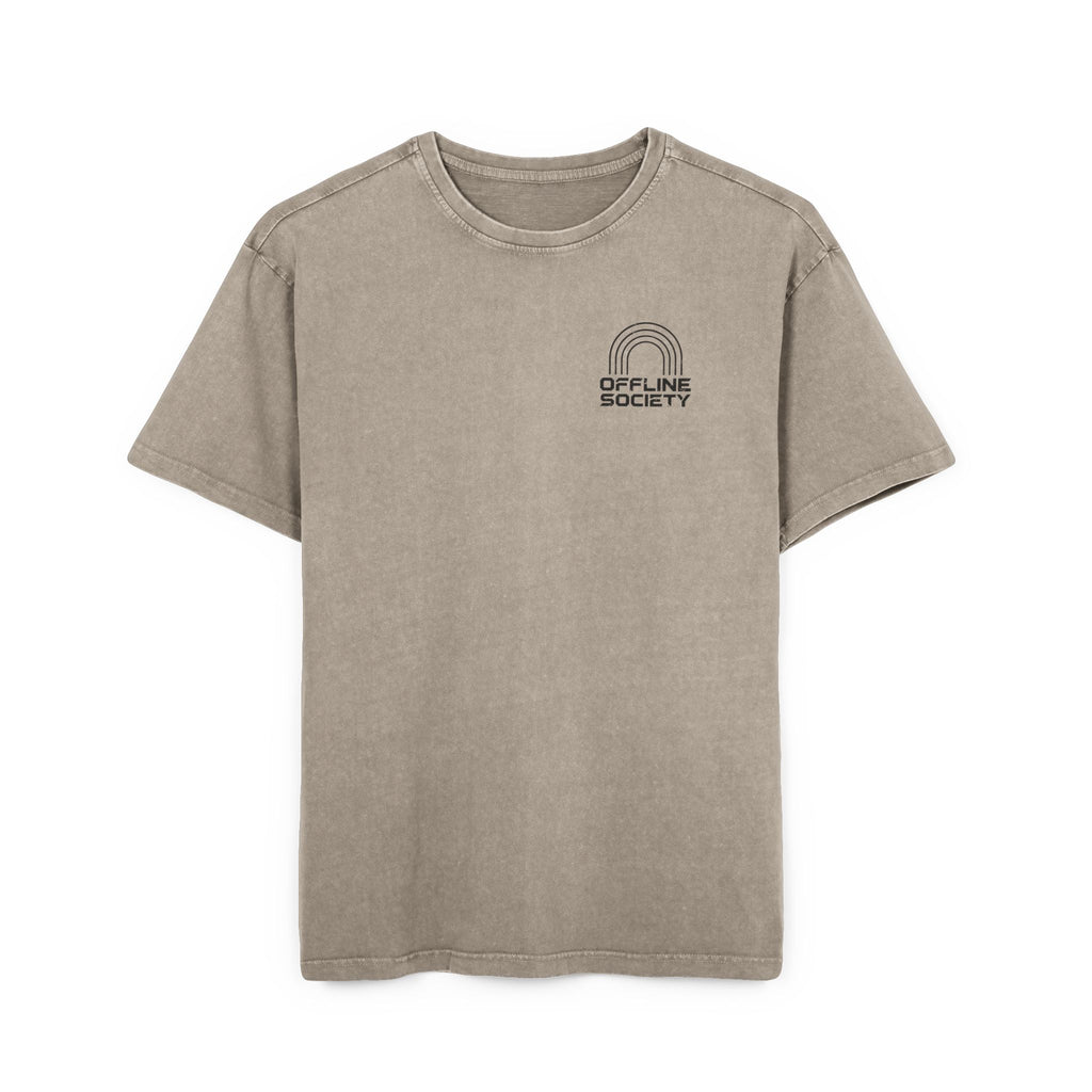 Offline Society Acid Wash Oversized Tee – Disconnect To Reconnect