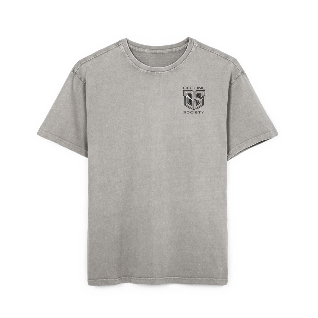 Offline Society Acid Wash Oversized Tee