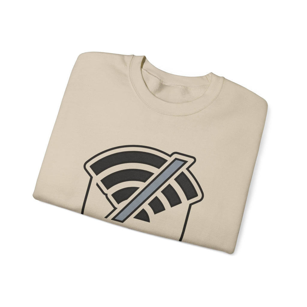 Offline Society Pink Sweatshirt | Minimal Digital Detox Crewneck
