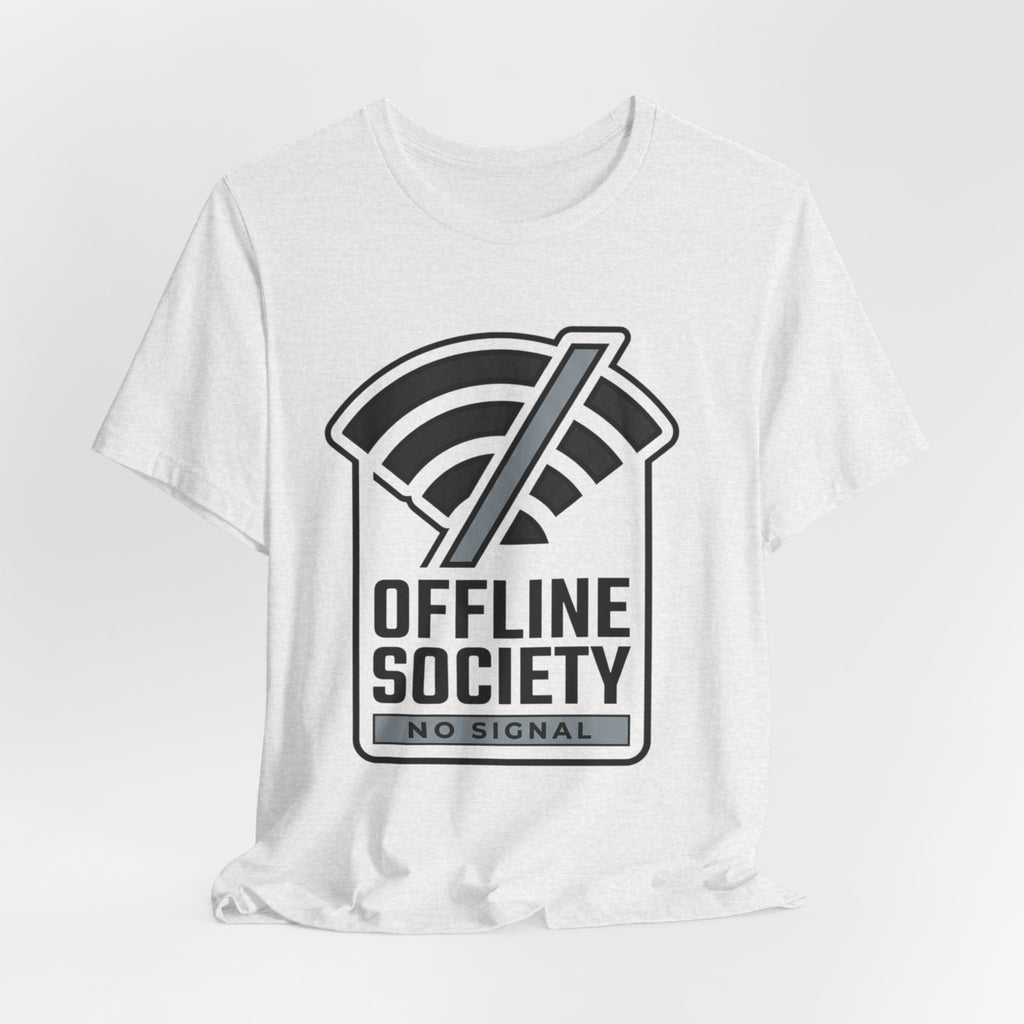 Offline Society Minimal Tee — No Signal