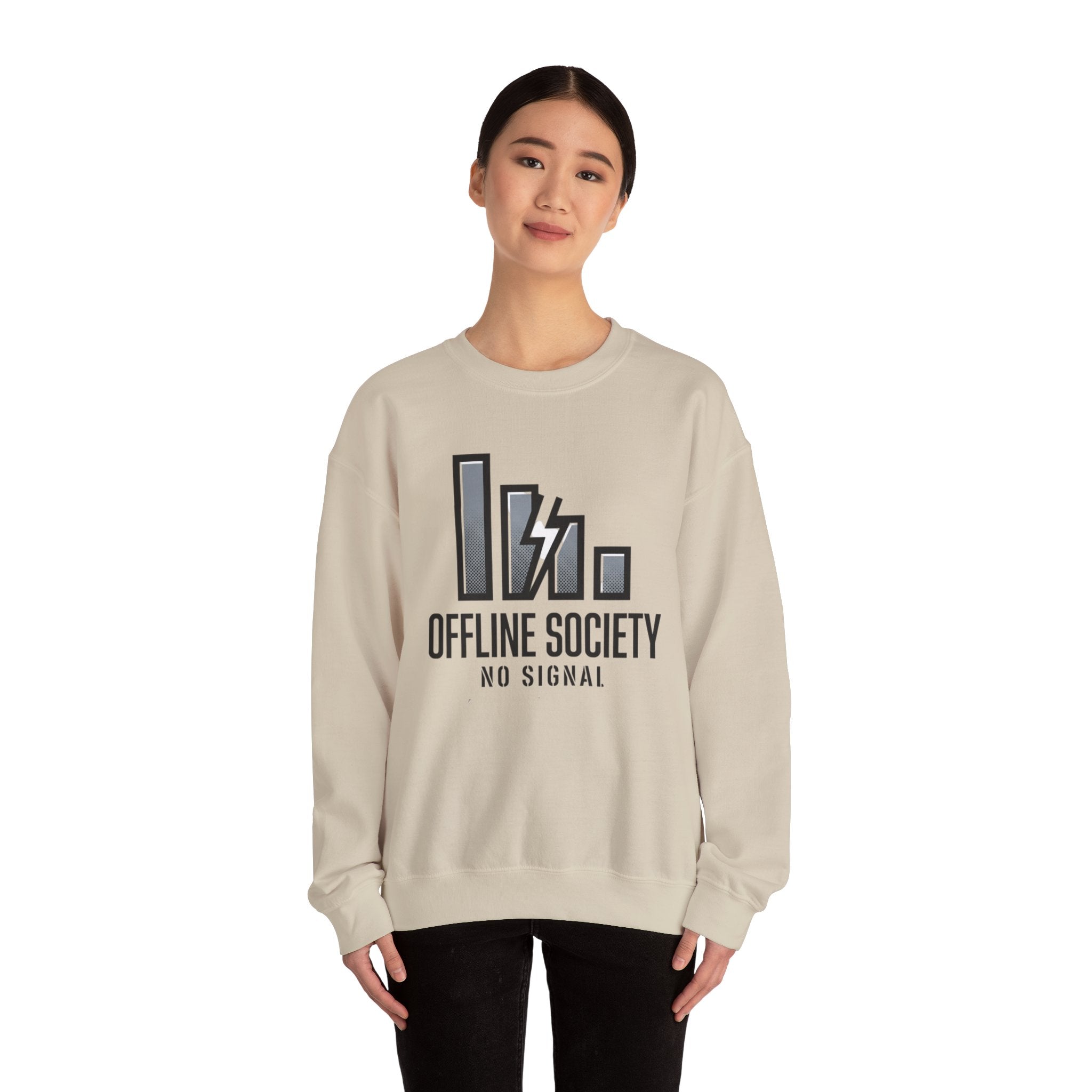 OFFLINE SOCIETY™ No Signal Crewneck
