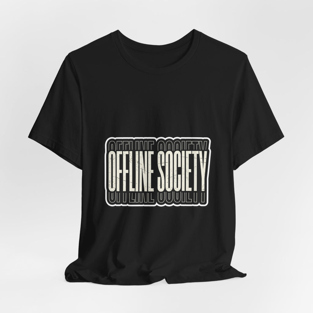 Offline Society Warp Logo Tee