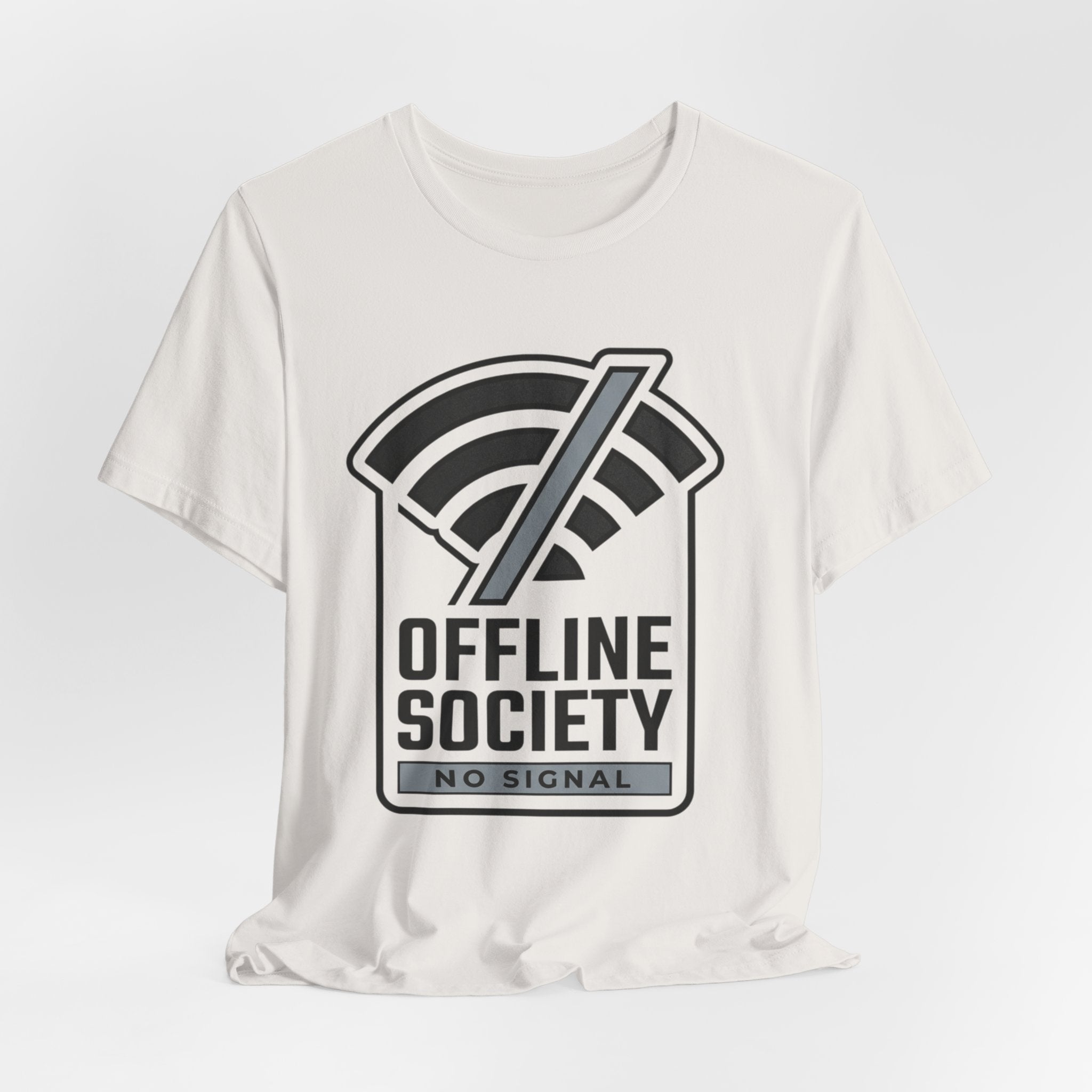 Offline Society Minimal Tee — No Signal