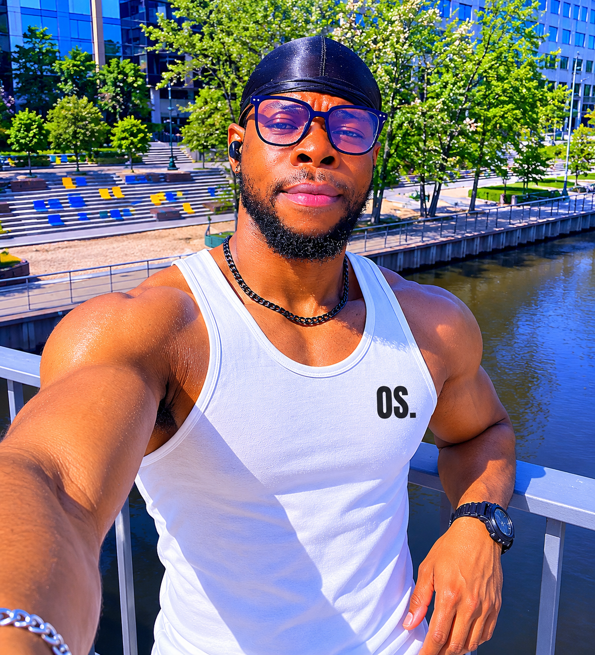 OFFLINE SOCIETY Performance Tank Top | Minimal Streetwear Gym Vest